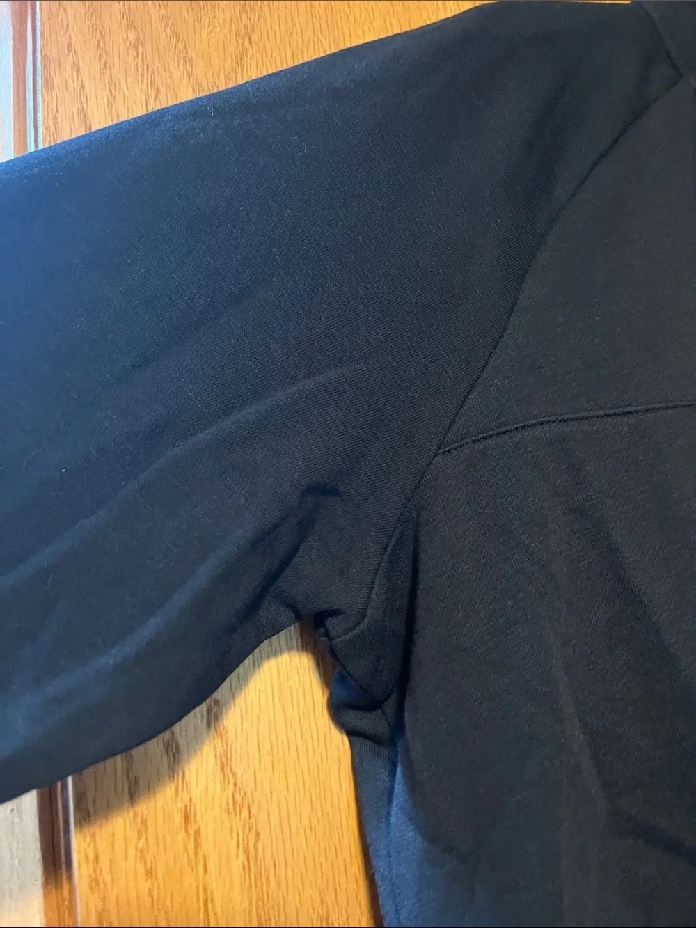 Nike Black Crop Top Zip-Front Pullover